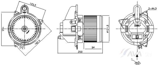 AVA COOLING SYSTEMS DA8020 Kupévifte