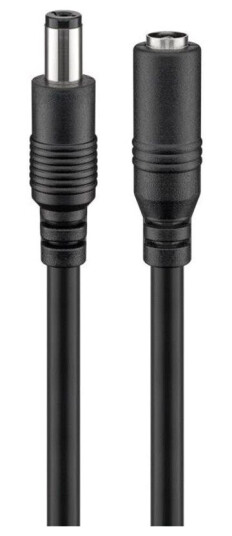 Pro 2.1mm DC extension cable Black Pro 2.1mm DC extension cable Black
