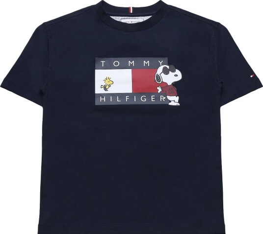 Tommy Hilfiger Peanuts Graphic Tee Ss Navy 122