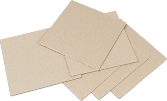 Bølgepapark 1018 X 718 Mm 1 Lags B Flute 3.000 Mm Fefco 0110 Bølgepap Hvid/Brun Unprinted Løst