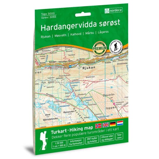 Nordeca Hardangervidda Sørøst 1:50 000 2022