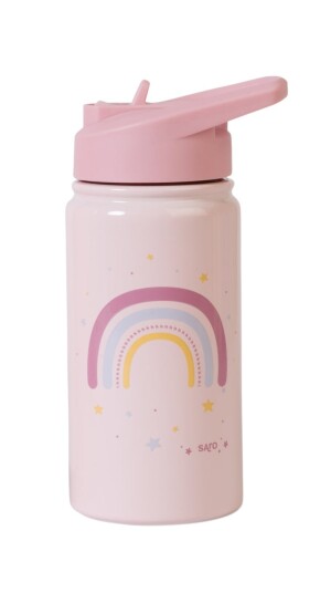 SARO Baby Thermos Bottle with Straw Pink 350 ml SARO Baby Thermos Bottle with Straw Pink 350 ml