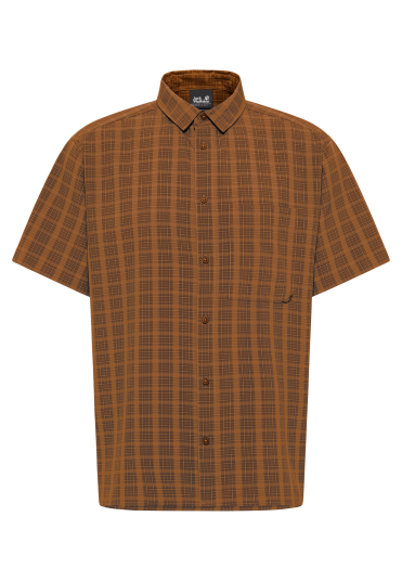 Jack Wolfskin Men"s Meseta Shirt Check Autumn Leaves, M