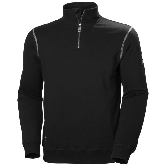 HH Workwear Workwear Helly Hansen Oxford Genser Med Halv Glidelås Svart XL