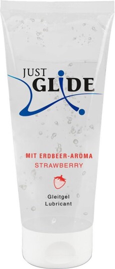 Just Glide Glide: Strawberry Vannbasert Glidmiddel 200 ml