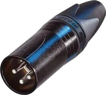 Neutrik NC3MXX HA BAG XLR plugg 3P Han Sort B Crimp