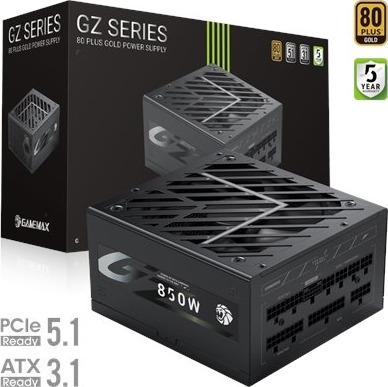 Gamemax Gz 850G Bk 850W Strømforsyning