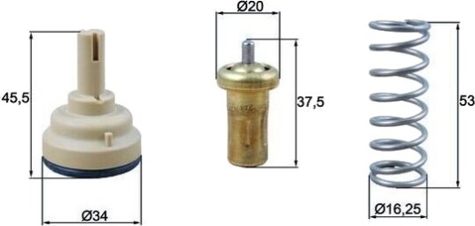 Termostat MAHLE ORIGINAL TX 181 95D