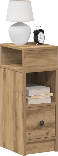  Nattbord 2 stk med skuff artisan eik 25x31x66 cm