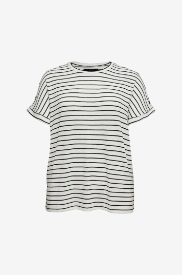 Vero Moda Curve   Genser vmcBrianna SS O nck Pullover   Hvit