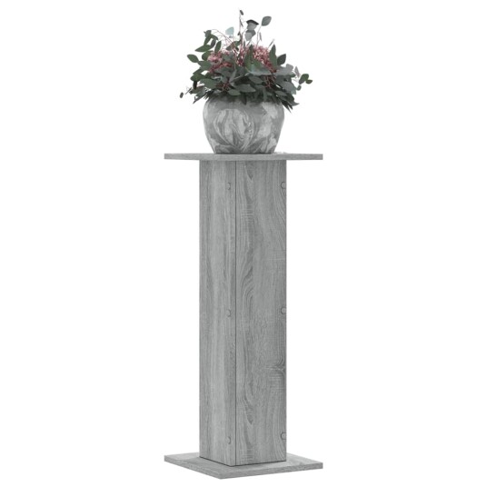 Plantestativer 2 stk grå sonoma 30x30x80 cm konstruert tre Plantestativer 2 stk grå sonoma 30x30x80 cm konstruert tre