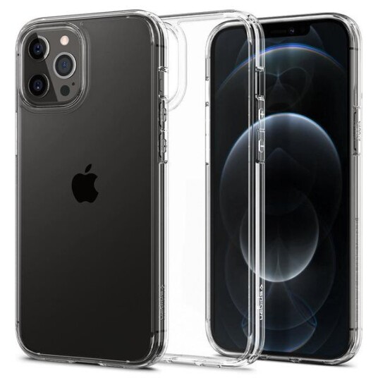 Spigen Ultra Hybrid Kristallklar Deksel for iPhone 12/12 Pro - Gjennomsiktig