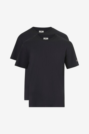 Champion - T-skjorte Crew-neck 2-pakning - Svart