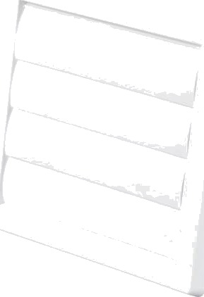 Duka Lamelventil 180x180 mm PVC Hvit Ø100 mm - Type 70/10C Duka Lamelventil 180x180 mm PVC Hvit Ø100 mm - Type 70/10C