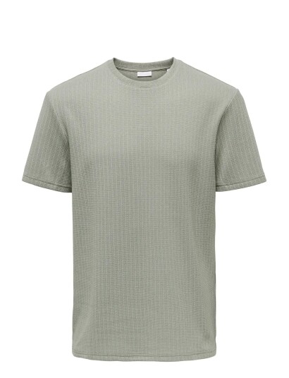 ONLY & SONS Onstrey Life Reg Ss Frml Tee Khaki green L ONLY & SONS Onstrey Life Reg Ss Frml Tee Khaki green L