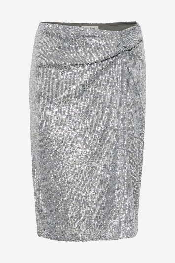 Soaked In Luxury Skjørt slBotilde Skirt Sølv