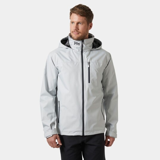 Helly Hansen Crew Seilerjakke Med Hette 2.0 Herre Grå XL Helly Hansen Crew Seilerjakke Med Hette 2.0 Herre Grå XL
