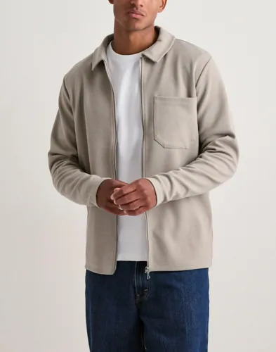 Only & Sons Onsnewkodyl Reg Zip Sweat Vd Gensere med glidelås Beige