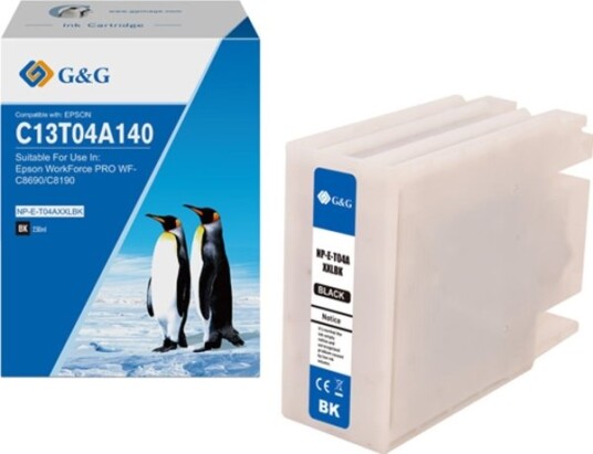G&G G&G Blekkkompatibel Blekk / Blekk Med C13t04a140 Np-E-T04axxlbk-A Svart 11500S
