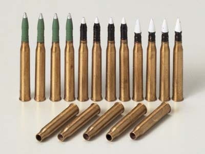 Tamiya 1/35 Panther Brass 75mm Projectiles