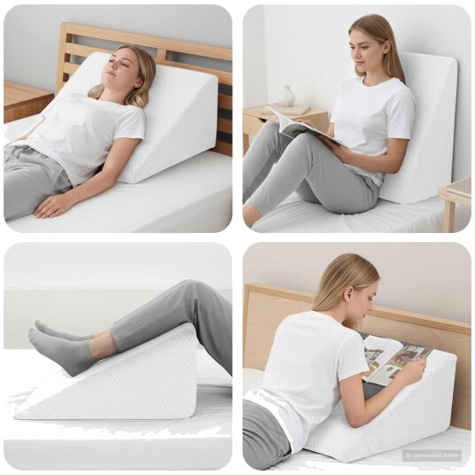 vidaXL Leggpute 60 x 50 x 30 cm Myk Minnefoam Hvit