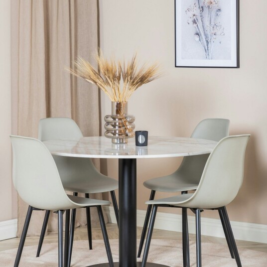 Venture Home Spisegruppe Venture Home Estelle med 4 Pop Stoler GR20466