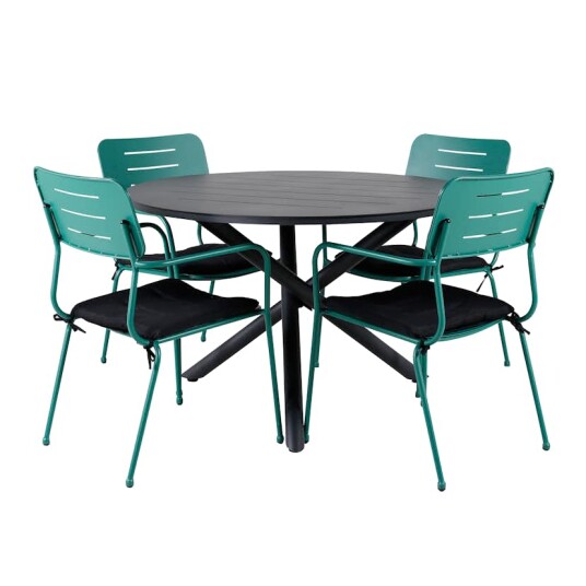 Spisegruppe Venture Home Ande med 4 Nemo Spisestoler