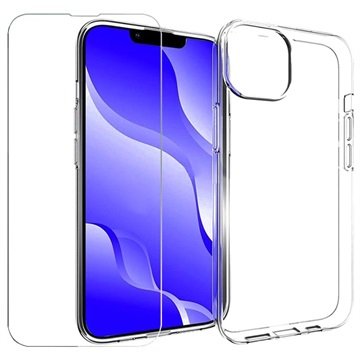 Saii 2-i-1 iPhone 14 TPU-deksel / Beskyttelsesglass