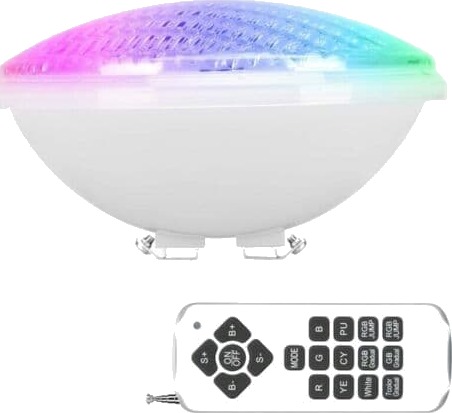 Alovez RGBW 36W Flerfarget LED PAR56 Bassenglys IP68 Vanntett Lampe Nedsenkbar Bassenglampe 12V DC/AC med Fjernkontroll