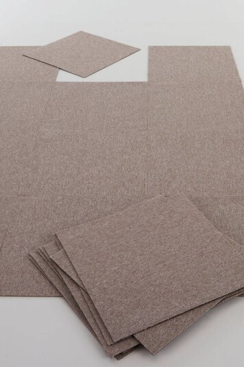 SIERRA TILE tekstilflis vegg-til-vegg-teppe 20-pk Beige