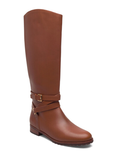 Lauren Ralph Lauren Collins Calfskin Tall Boot - Brown - 41