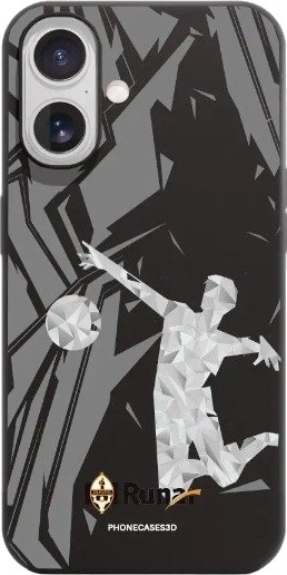 Phonecases3D iPhone 17 IL Runar komposterbart deksel, svart