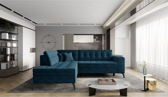 Seksjon Eltap Lanvin 260x210x93 cm Velvetmat 40 Venstre
