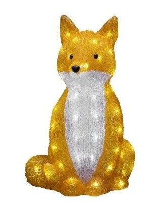 Konstsmide 6235-203 Dekorativ lysfigur Oransje Hvid Plast IP44 64 lampe r LED