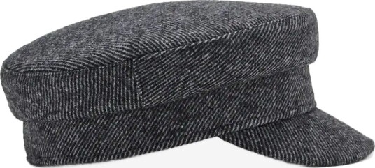 Mango Mariner Cap Wool Blend - MEDIUM GREY - S