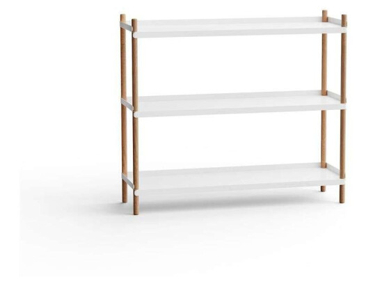 NINE - Bolt Shelving 1000 3 Shelves White NINE NINE - Bolt Shelving 1000 3 Shelves White NINE