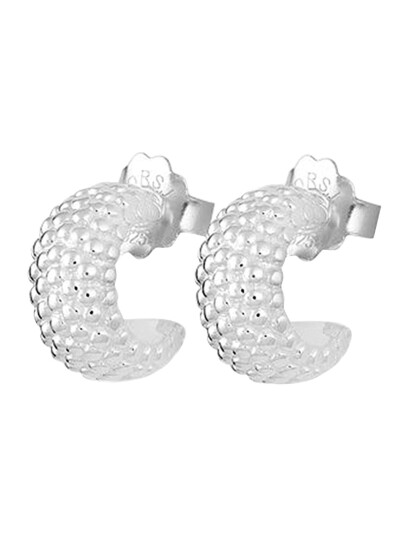 DRAKENBERG SJÖLIN Stardust Medium Hoops |Silver |One Size