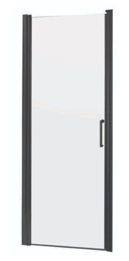 A-collection Imber Dusjdør Rett 70-100 Svart Matt / 100cm Klart Glass
