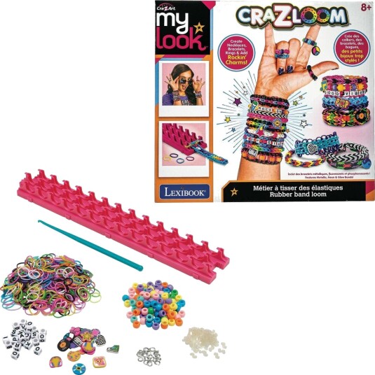 Crazart Cra-Z-Art – Rock 'n' Roll-armbånd Med Gummibåndsvev CRLOOM6 Crazart Cra-Z-Art – Rock 'n' Roll-armbånd Med Gummibåndsvev CRLOOM6