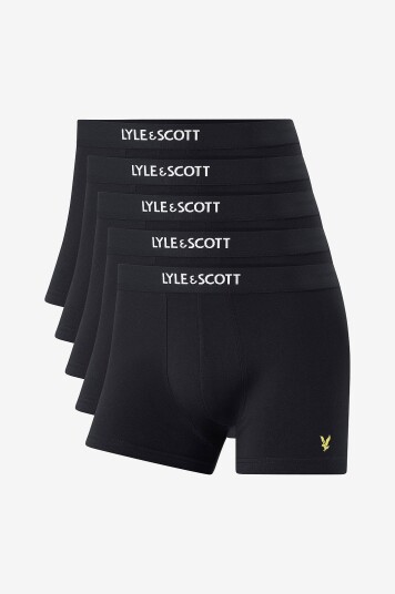 Lyle & Scott Boksershorts Henrick Trunk 5 pakning Svart