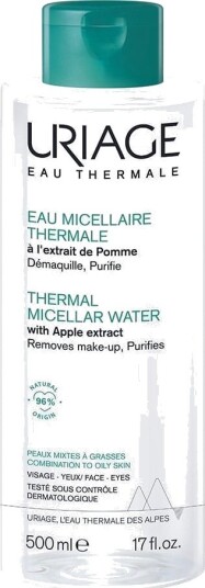 Uriage_Eau Thermale Thermal Micellar Water Micellær Væske Med Termisk Vann For Kombinert Og Fet Hud 500Ml