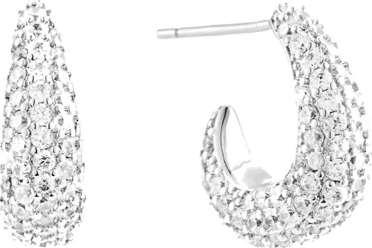 By Jolima Toscana Crystal Earring Silver ONE SIZE 1