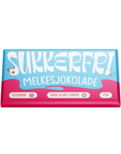 Sukkerfri"s Melkesjokolade 75 g Sukkerfri"s Melkesjokolade 75 g