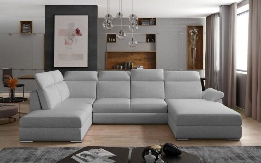 Seksjon Eltap Evanell 336x211x102 cm Trekk 83 Grå Høyre Seksjon Eltap Evanell 336x211x102 cm Trekk 83 Grå Høyre
