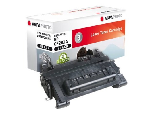 Agfaphoto - Svart - Kompatibel - Tonerpatron Alternativ For: Hp 81A Hp Cf281a - For Hp Laserjet Enterprise M632 Mfp M630 Laserjet Enterprise Flow Mfp M630