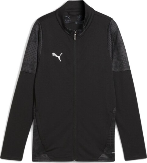 PUMA Treningsjakke teamCUP PUMA Svart/PUMA Sølv/Mørkegrå Barn størrelse 128 cm
