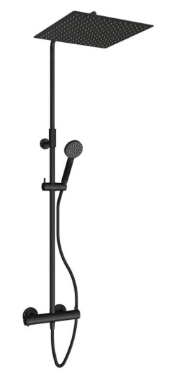 Vikingbad Hedda Rainshower Rett Svart Matt