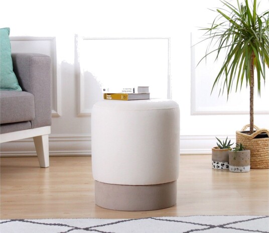 Lockport Sittepuff 38 cm Beige