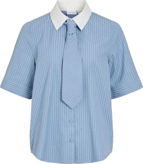 Vila Vilinna 2/4 Shirt W. Tie /Ln Blue 42