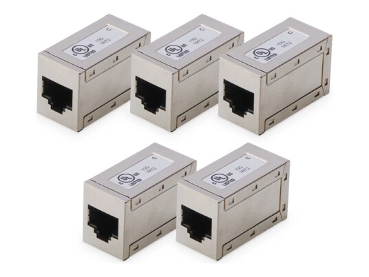 Digitus Nettverkkopler Rj 45 Hunn Til Rj 45 Hunn Skjermet Cat 6 Modular Stifttilordnin 1:1 En Pakke 5 AT AG 8 8 C6S 5